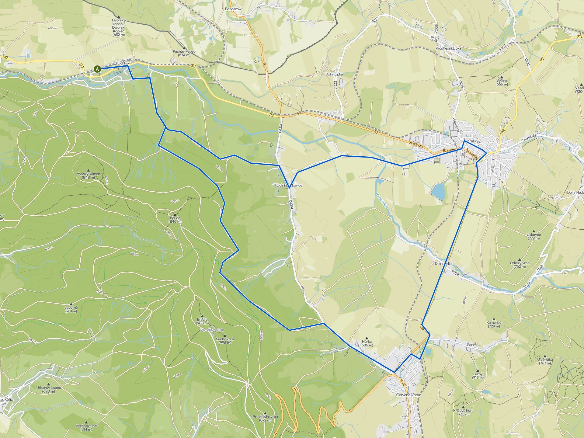 The best MTB trails in Přírodní Park Suchý Vrch - Buková Hora | Komoot